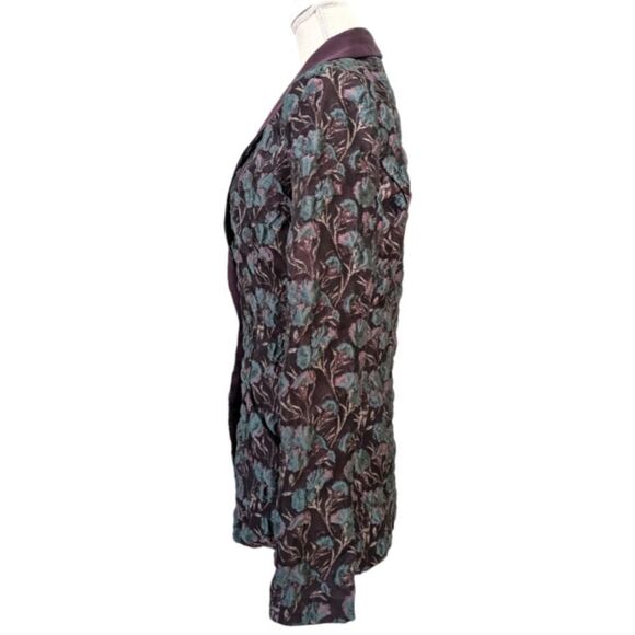 Marge Clothing Tall Fashion Elin Floral Jacket Blazer Silk Lining Sz 8 NWT $650 - Picture 8 of 14